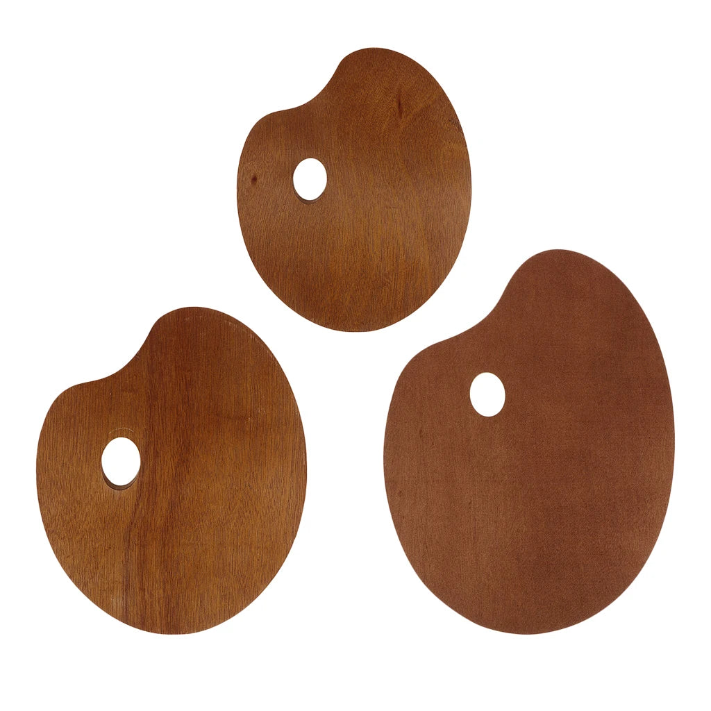 Unpainted Wooden Artist Paint Mixing Palette