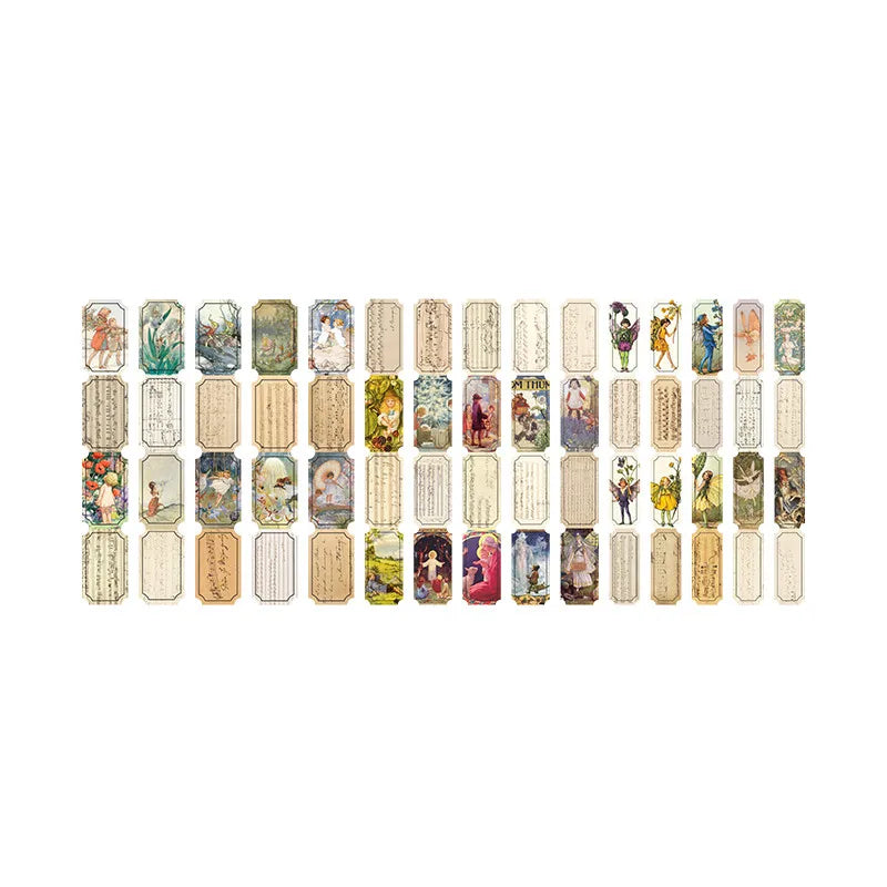 30Pcs Scrapbook paper Retro Butterfly Week month