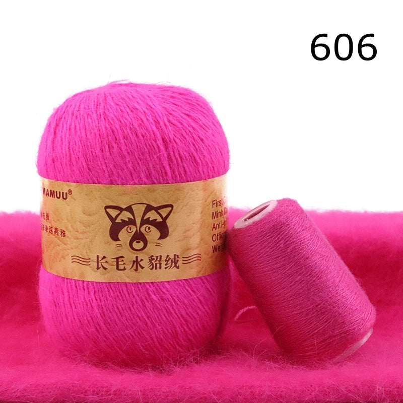 Extra Soft Plush Mink Hair Yarn