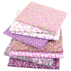 8 PCS Pack Square Multicolor Printed Cotton Fabric
