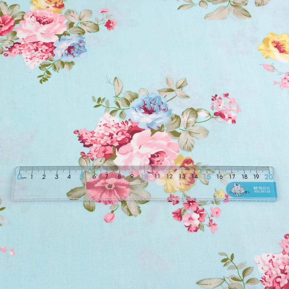 Rose Printed Cotton Fabrics by the Meter