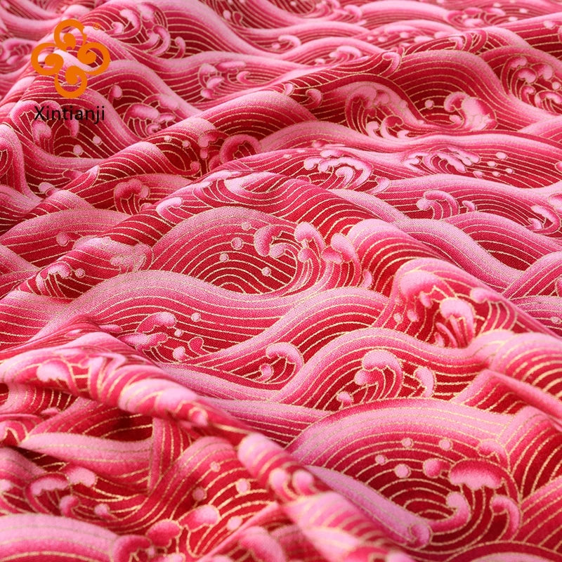 Burgundy Red Cotton Fabric By Half Yards