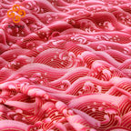 Burgundy Red Cotton Fabric By Half Yards