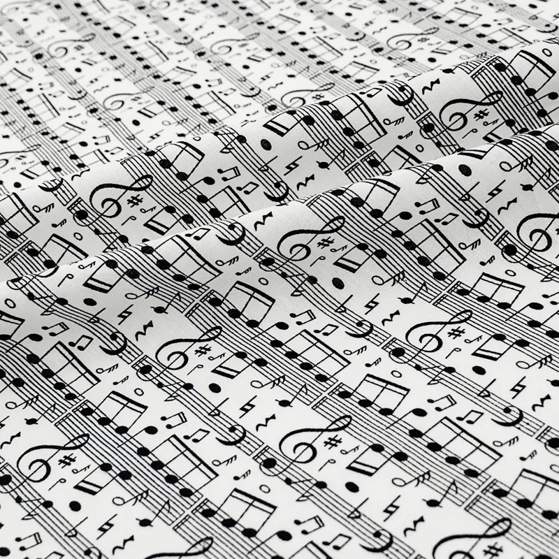 Musical Note 100% Cotton Fabric