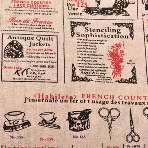 Printed Cotton Linen Fabric