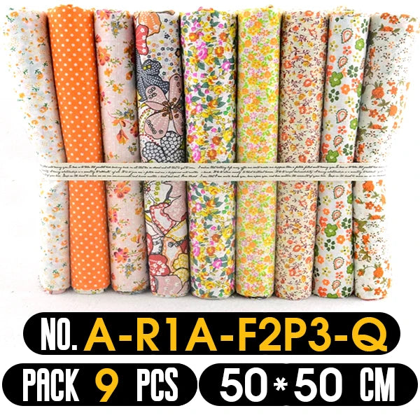 Quilting Fabric, 9/10/50 PCS 19.7x19.7 Inches Cotton Bundle Fat Quarter