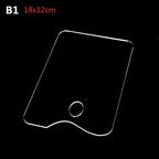 Clear Acrylic Artist Paint Mixing Palette