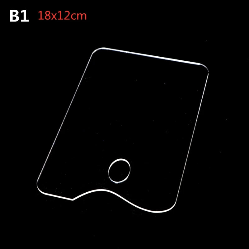 Clear Acrylic Artist Paint Mixing Palette