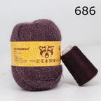 Extra Soft Plush Mink Hair Yarn