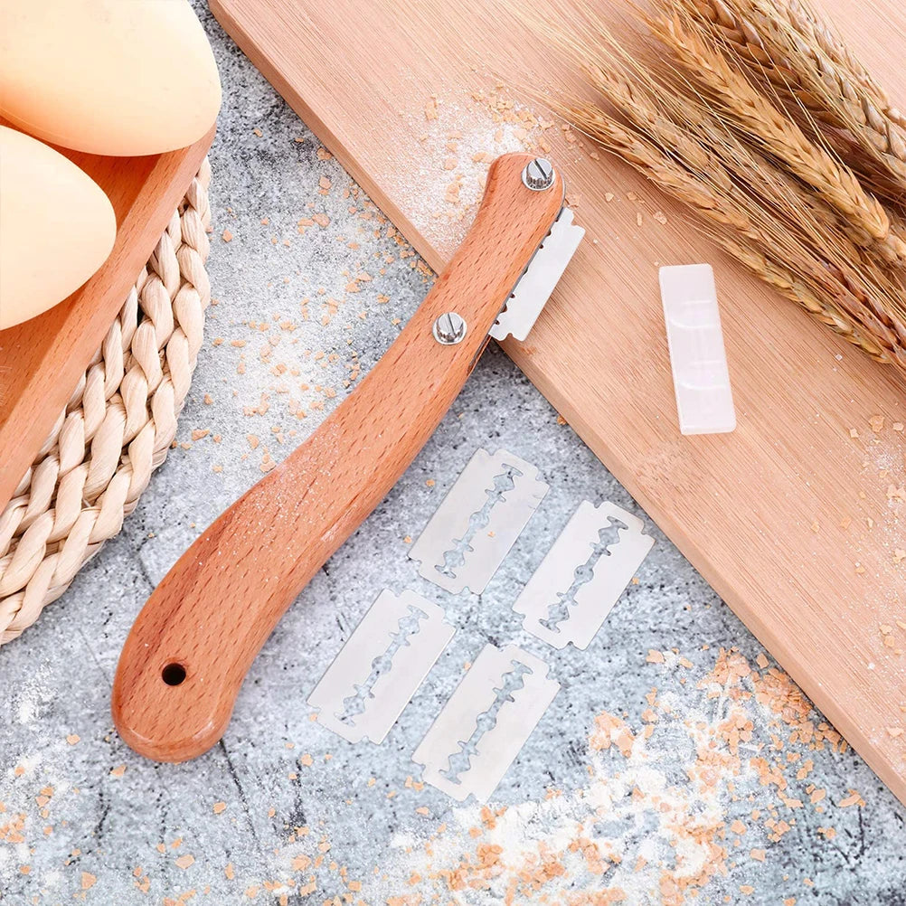 Bread Lame Wooden Handle Bread Slashing Tool