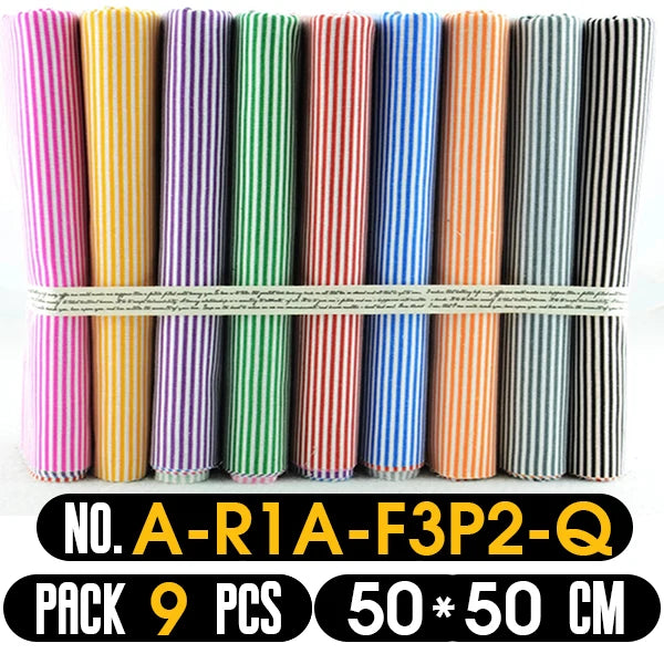 Quilting Fabric, 9/10/50 PCS 19.7x19.7 Inches Cotton Bundle Fat Quarter