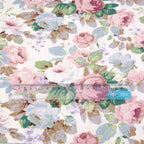 Rose Printed Cotton Fabrics by the Meter