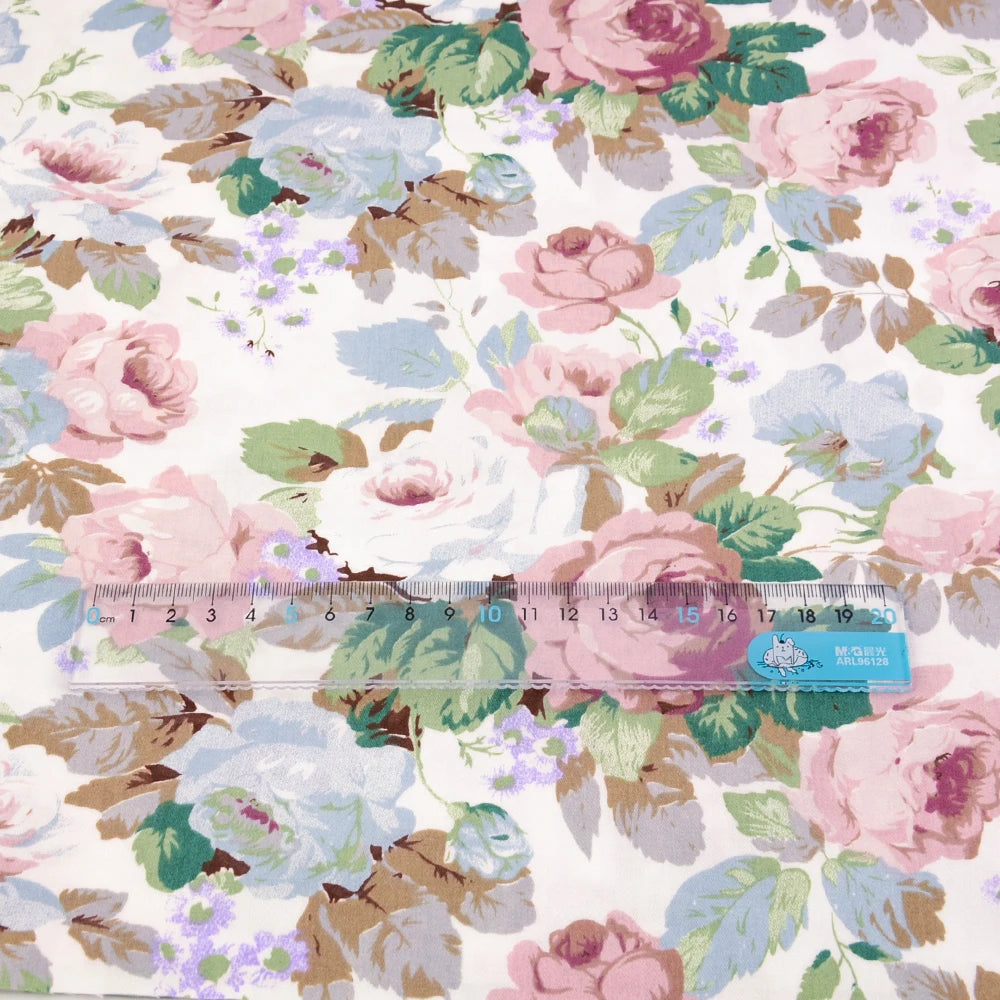 Rose Printed Cotton Fabrics by the Meter