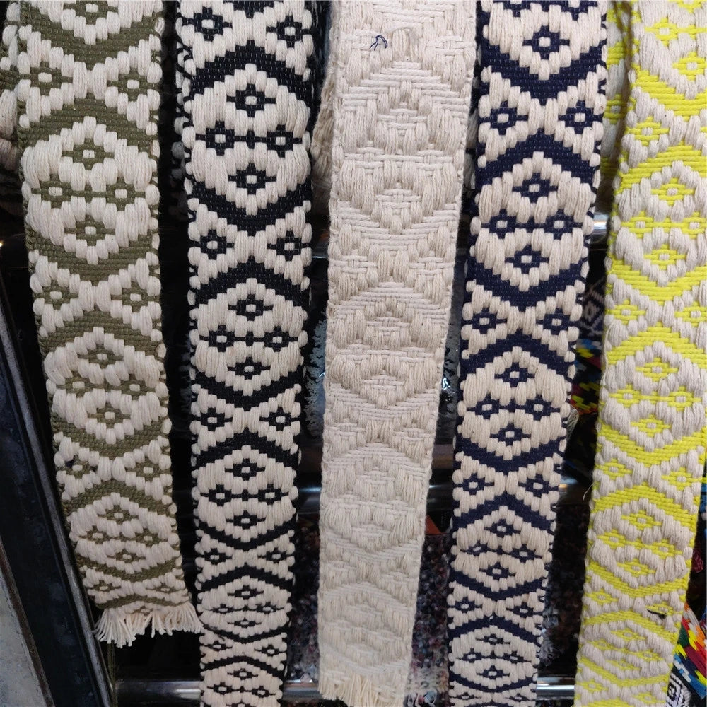 Cotton Webbing Geometric Patterns 4cm