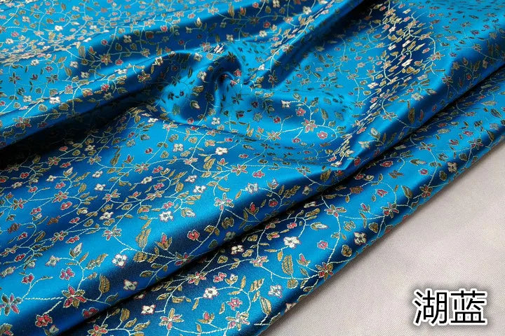 75x50cm floral style damask silk satin brocade