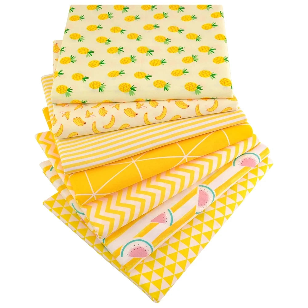 40/50*50cm 6-8 PCS Candy Color Floral Fat Quarter Fabric Bundles