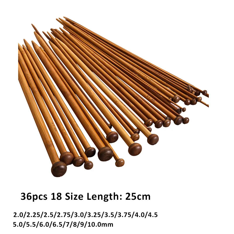 36pcs 18 Size Knitting Needles/Crochet Hook