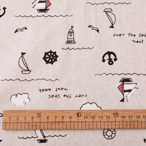 Printed Cotton Linen Fabric