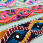 1yard Ethnic Trim Embroidered Webbing