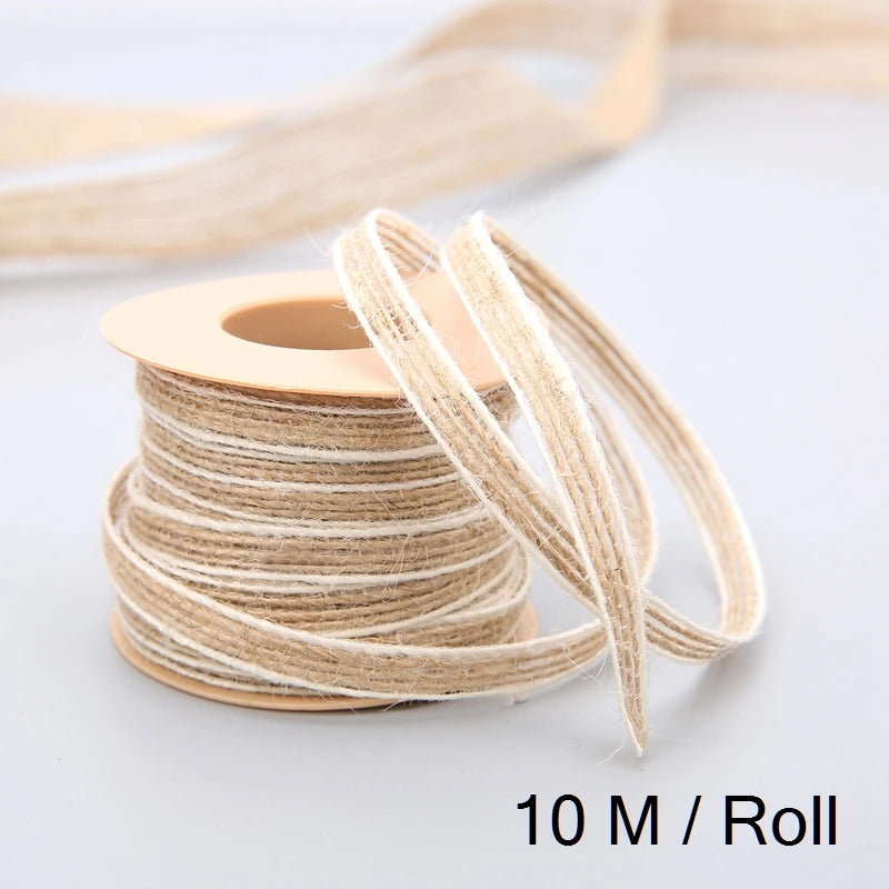 10M/Roll Vintage Jute Burlap Rolls