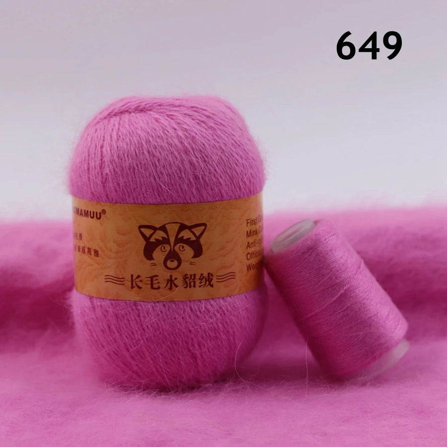 Extra Soft Plush Mink Hair Yarn