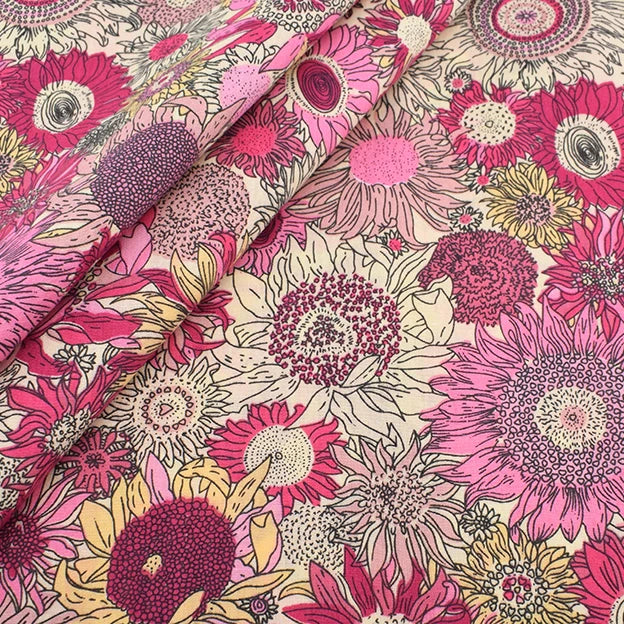 Printed Plain Cotton Fabric