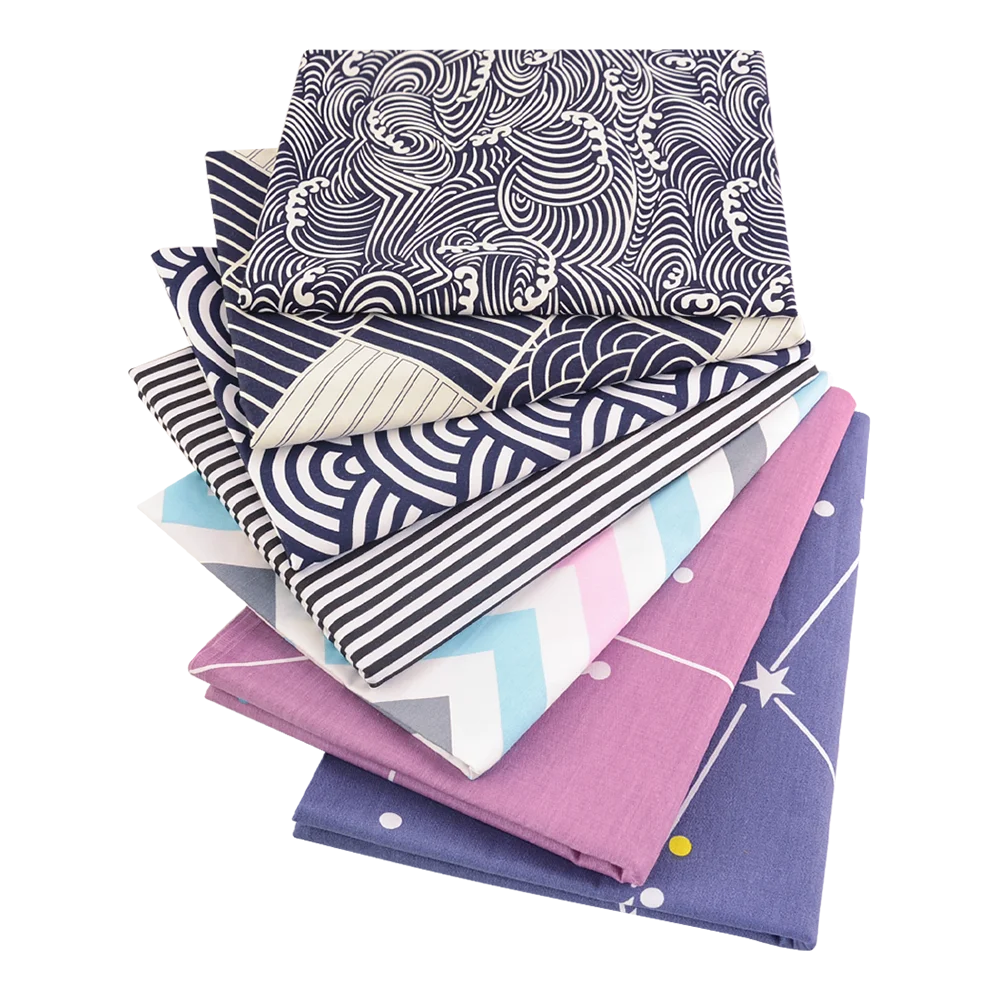 40/50*50cm 6-8 PCS Candy Color Floral Fat Quarter Fabric Bundles