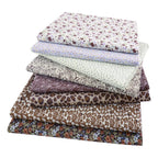 8 PCS Pack Square Multicolor Printed Cotton Fabric