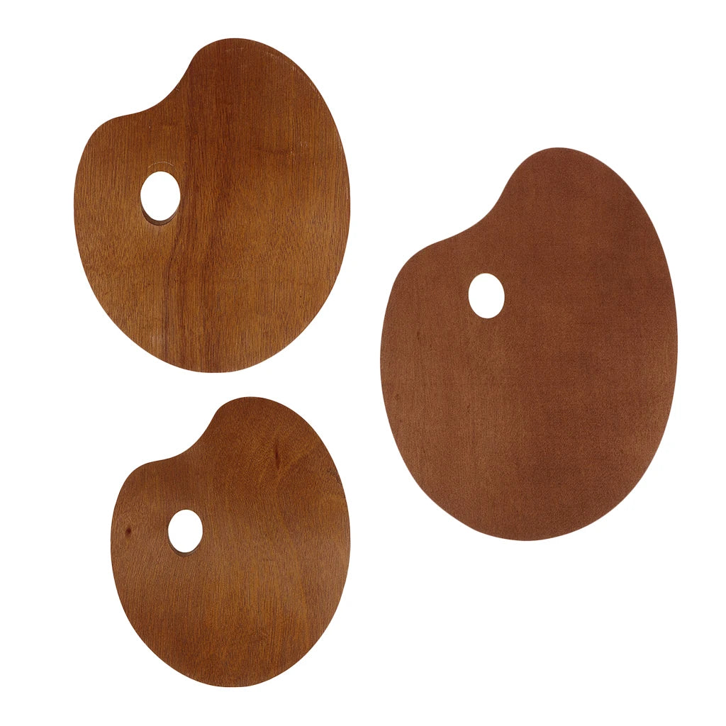 Unpainted Wooden Artist Paint Mixing Palette