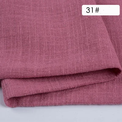 Plain Cotton Gauze Linen Fabric