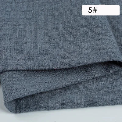 Plain Cotton Gauze Linen Fabric