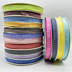 5yards/Lot 10mm Plaid Ribbon Christmas