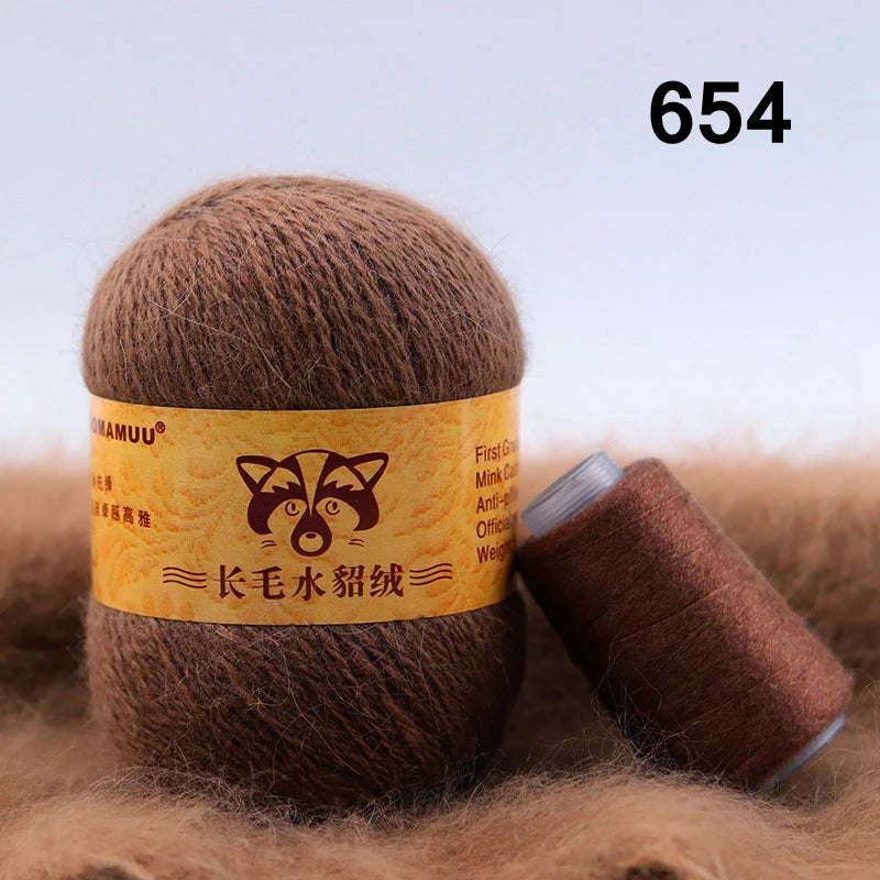 Extra Soft Plush Mink Hair Yarn