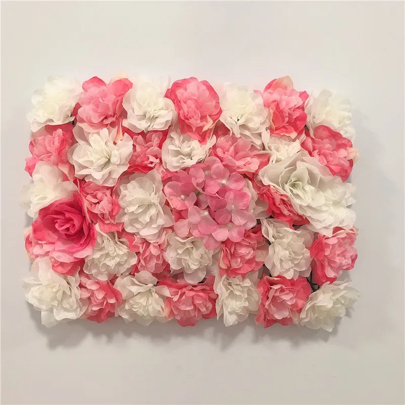 Artificial Flower Wall Panels Backdrop