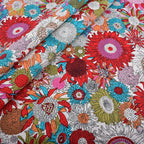 Printed Plain Cotton Fabric