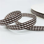 5yards/Lot 10mm Plaid Ribbon Christmas