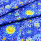 Blue Digital Printed Cotton Fabrics