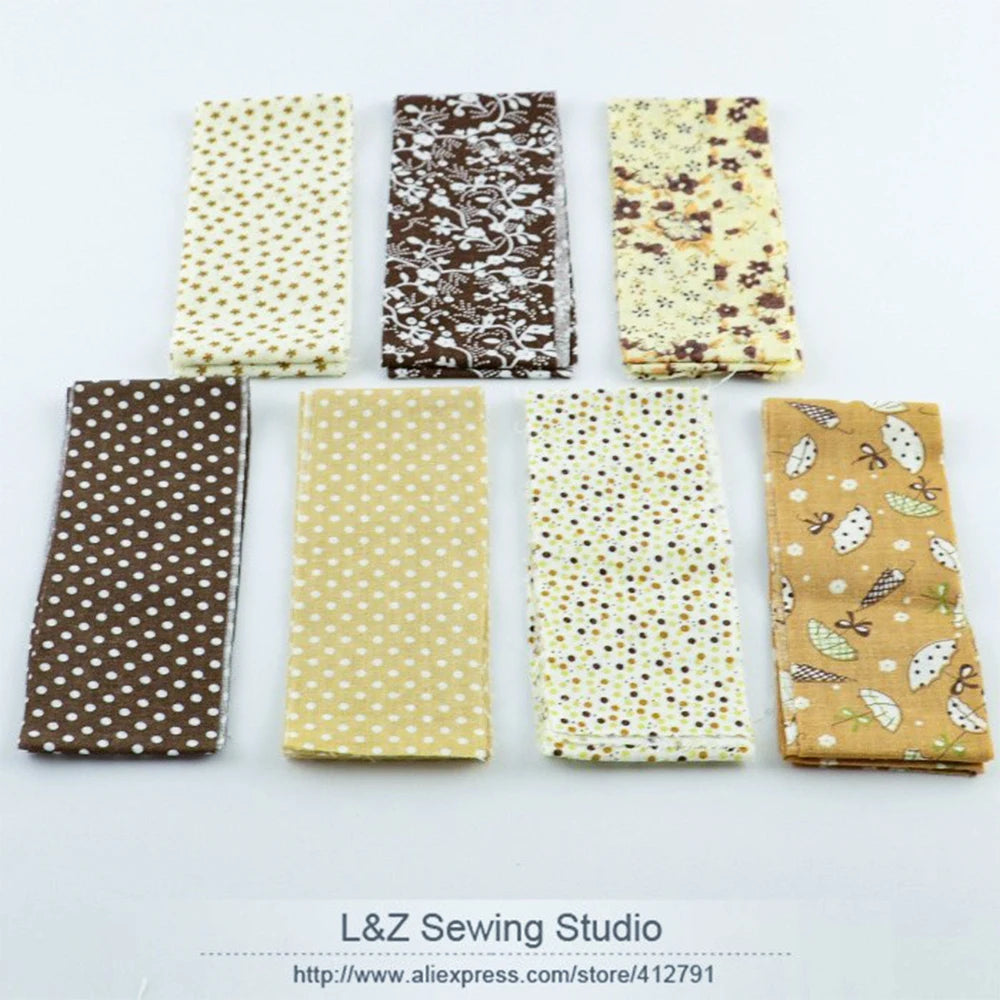 7pcs 100% Cotton Jelly Roll Fabric Strips