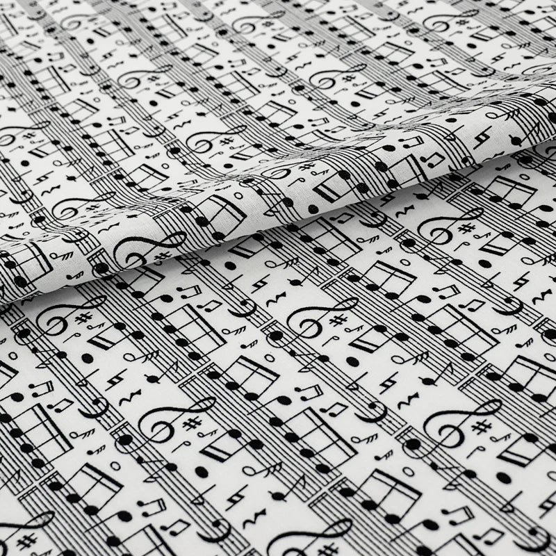 Musical Note 100% Cotton Fabric