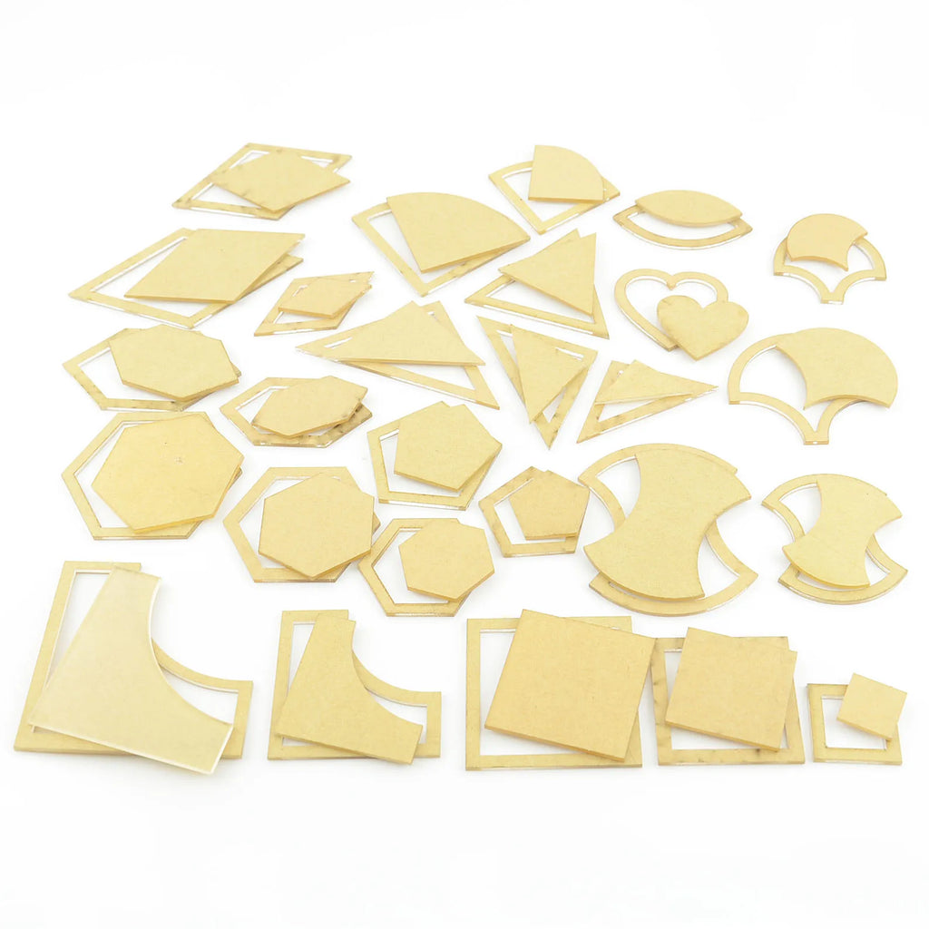 1 Set 54PCS Mixed Quilt Templates Acrylic