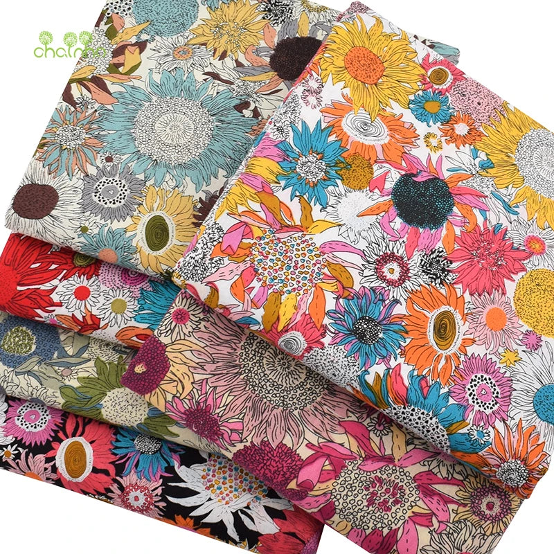 Printed Plain Cotton Fabric