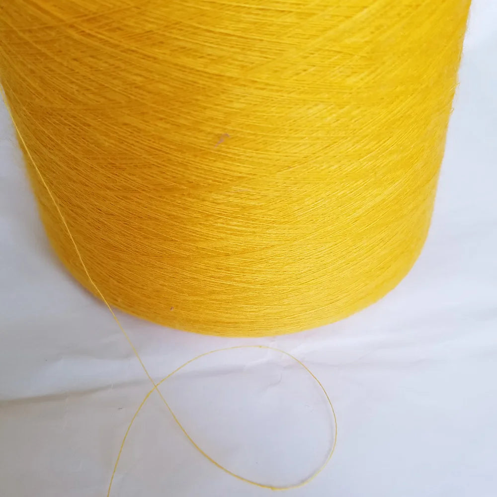 Yellow 100% Natural linen yarn