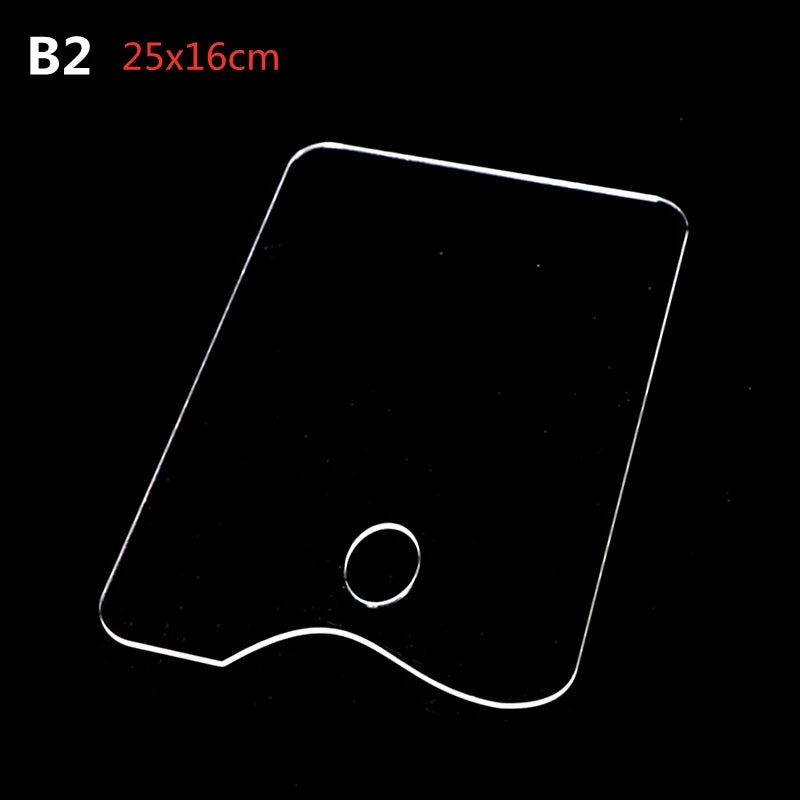 Clear Acrylic Artist Paint Mixing Palette