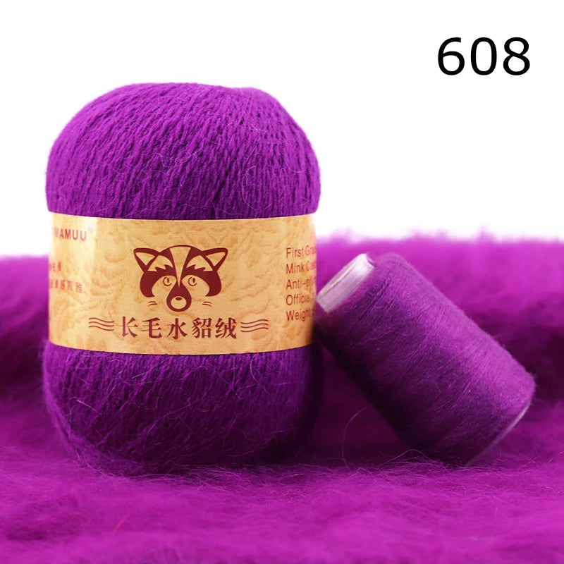Extra Soft Plush Mink Hair Yarn