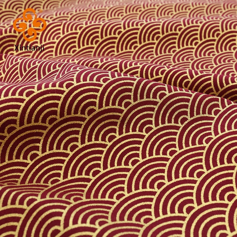 Burgundy Red Cotton Fabric By Half Yards