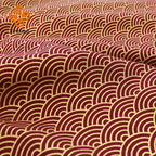 Burgundy Red Cotton Fabric By Half Yards