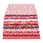 8 PCS Pack Square Multicolor Printed Cotton Fabric