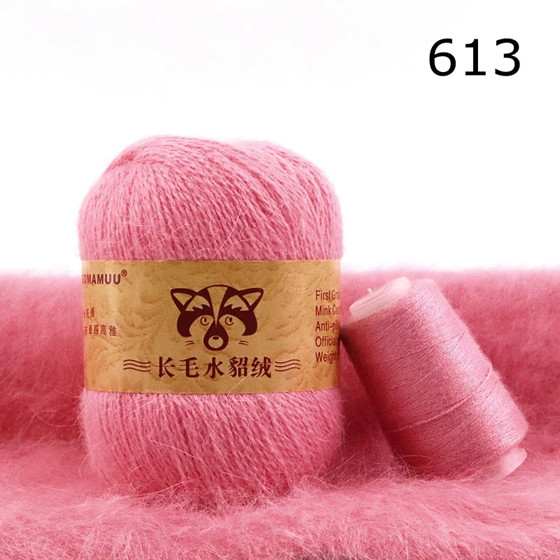 Extra Soft Plush Mink Hair Yarn