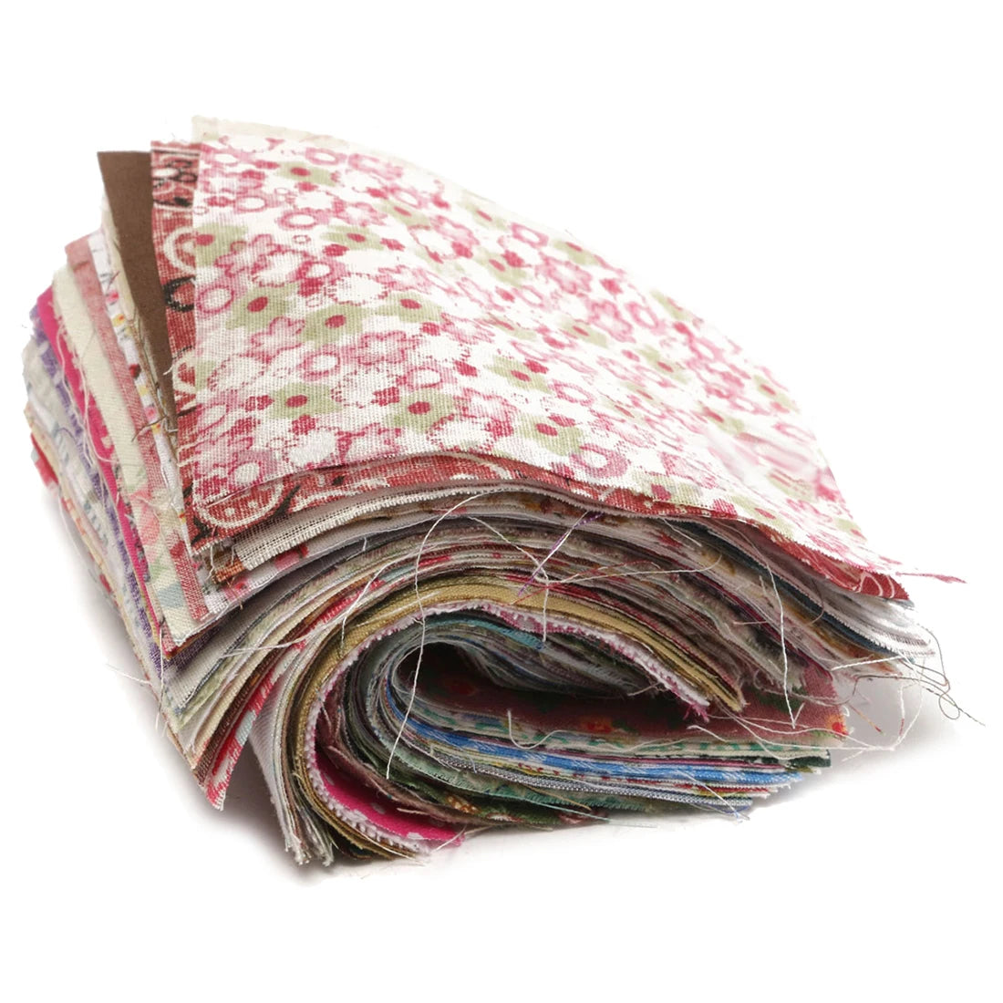 100Pcs 10x10cm Square Floral Cotton