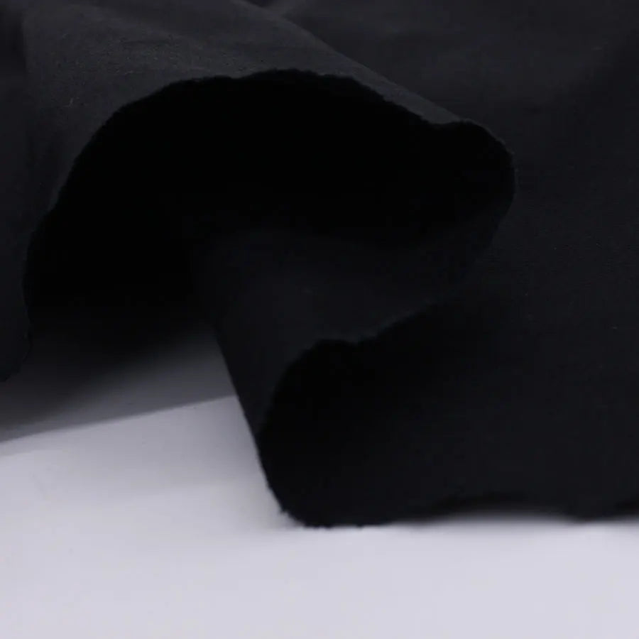 Pure Black Cotton Fabric